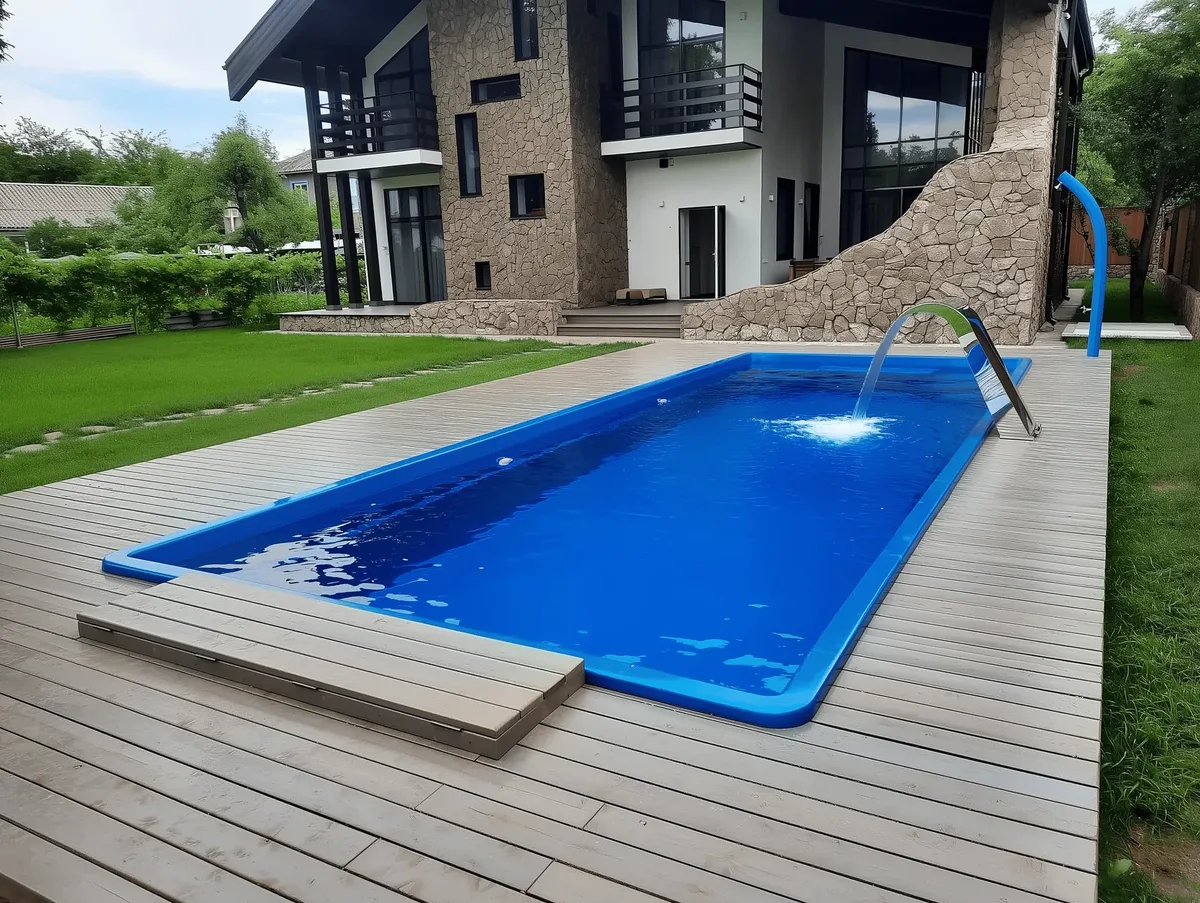 Композитный бассейн Laguna 9 — вид сверху в Старом Осколе