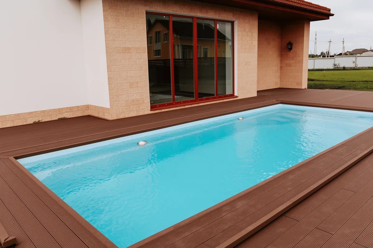 Композитный бассейн Laguna 8 — вид сверху в Старом Осколе